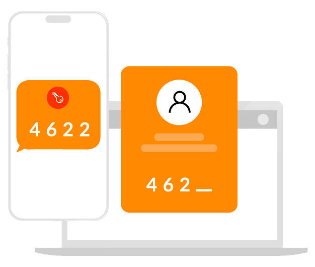 Passwordless authentication with e-mail and SMS